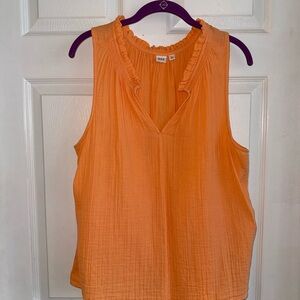 GAP Vibrant Orange Sleeveless Blouse